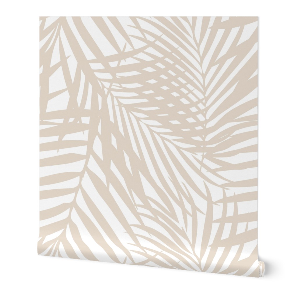 Fronds White Mocha reverse