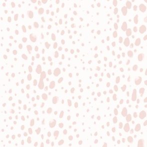 Blush Antelope | Pink Animal Print Polka Dots