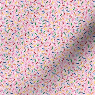 Micro Scale - Rainbow Sprinkles on Strawberry Ice Cream