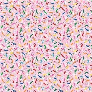 Micro Scale - Rainbow Sprinkles on Strawberry Ice Cream