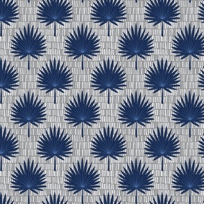 summer palms navy white