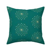 medallion bursts // teal // medium