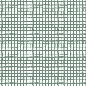 Forest Green Checkered Pattern for Wallpaper, Bedding, & Fabric
