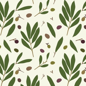 Olives and Branches - Medium scale.