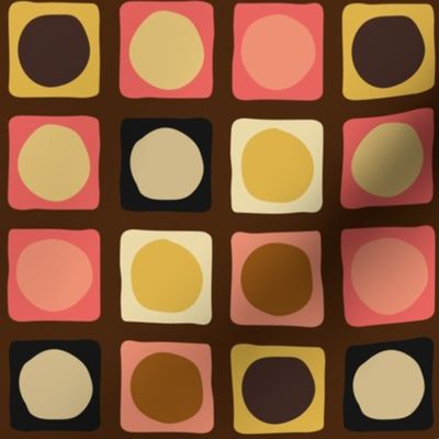 Circle Squared - Dark Brown