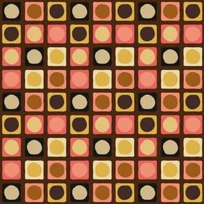 Circle Squared - Dark Brown