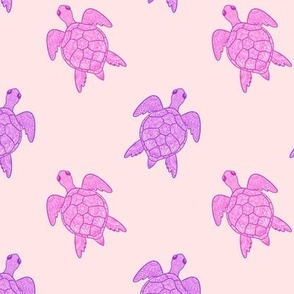 Pink and Purple Turtles