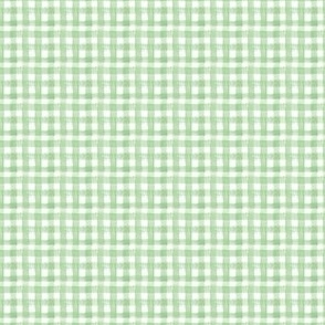 watercolor gingham sage mini