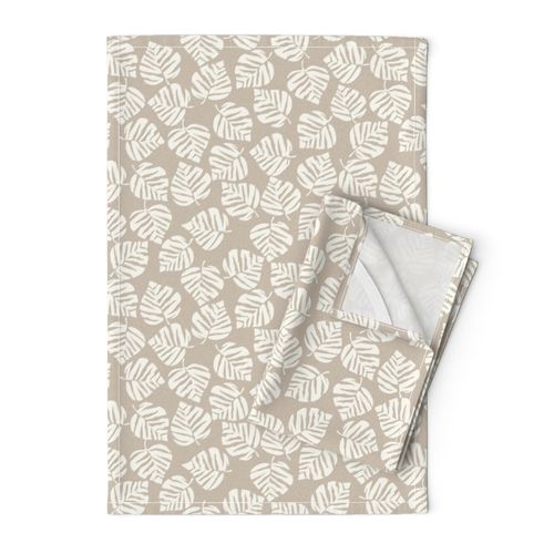 Linden Foliage Beige Ivory