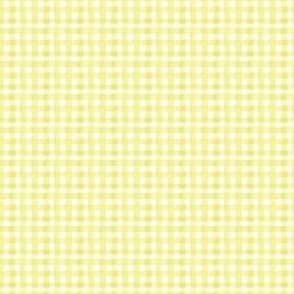 watercolor gingham yellow mini