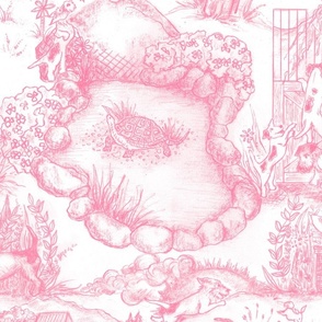 RUSSELL TERRIER Toile Grande Pink