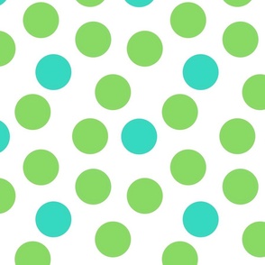 mint and lime dots