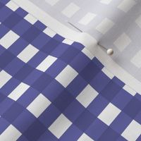 Very Peri and White Gingham (Very Peri Pantone 17-3938 Hex 6667AB)