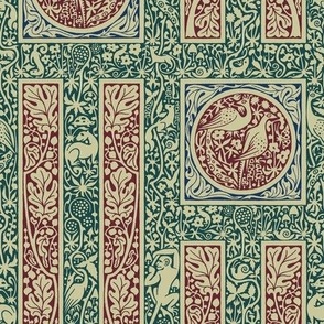 Millefleur with Peacocks and Pheasants