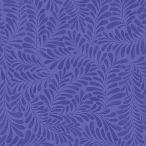 Simple Veri Peri Pantone 2022 Purple Swirl Leaf Design