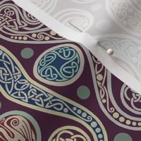 Celtic Paisley with Lacertine Medallions