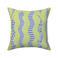Patterned Snakes Honeydew Green