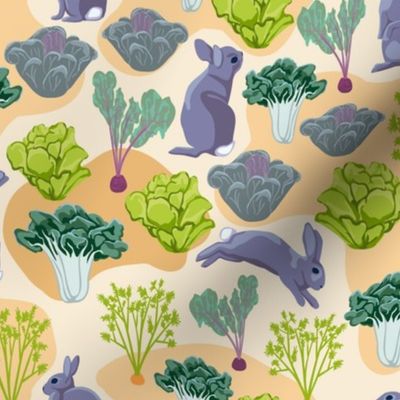 Rabbits in the Veggie Garden