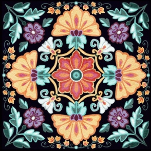 Garden mandala midnight