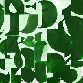font cuts dark green