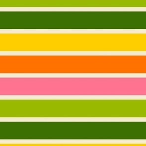 Happy-Retro-Stripes---UNEVEN---XS---GREEN-yellow-orange-pink-beige-white---TINY