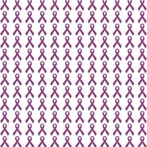 Purple Awareness Ribbons - Violet Charity Ribbons
