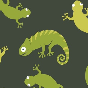 Lizards Jumbo - Dark Green