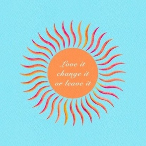 Love it change it or leave it – quote photo tile
