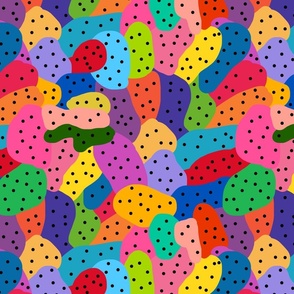 1970s Cool Abstract - black spots