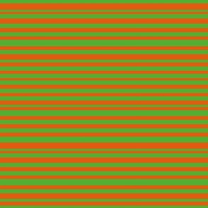Large Stripes Green Orange