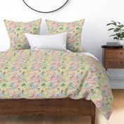 Joyful Jungle butterflies - cream - small