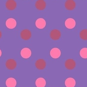 Dot pattern / pink / purple / red 