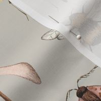 Winged Bugs Khaki - Large