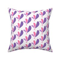 Pink  / purple leaf pattern