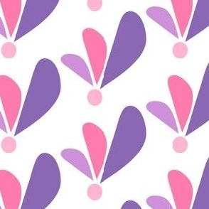 Pink  / purple leaf pattern
