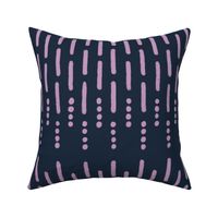 lines dots navy