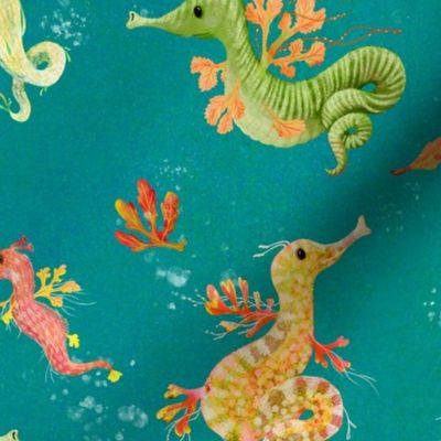 Weedy Sea Dragons - blue