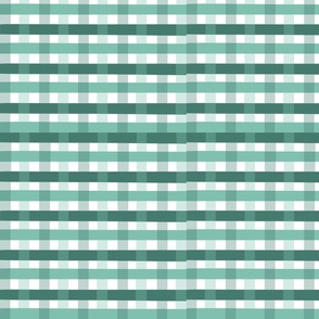 Sea Green Checks - Medium