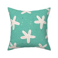 Starfish on Sea Green - Large