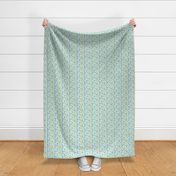 Small Stars on mint green for baby boys, nursery, kid and accessories, blender print