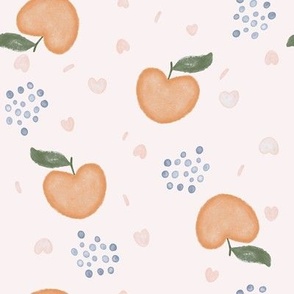 Peaches, watercolour, watercolor light, boho, pink, peach, summer, colourful, ashleigh fish