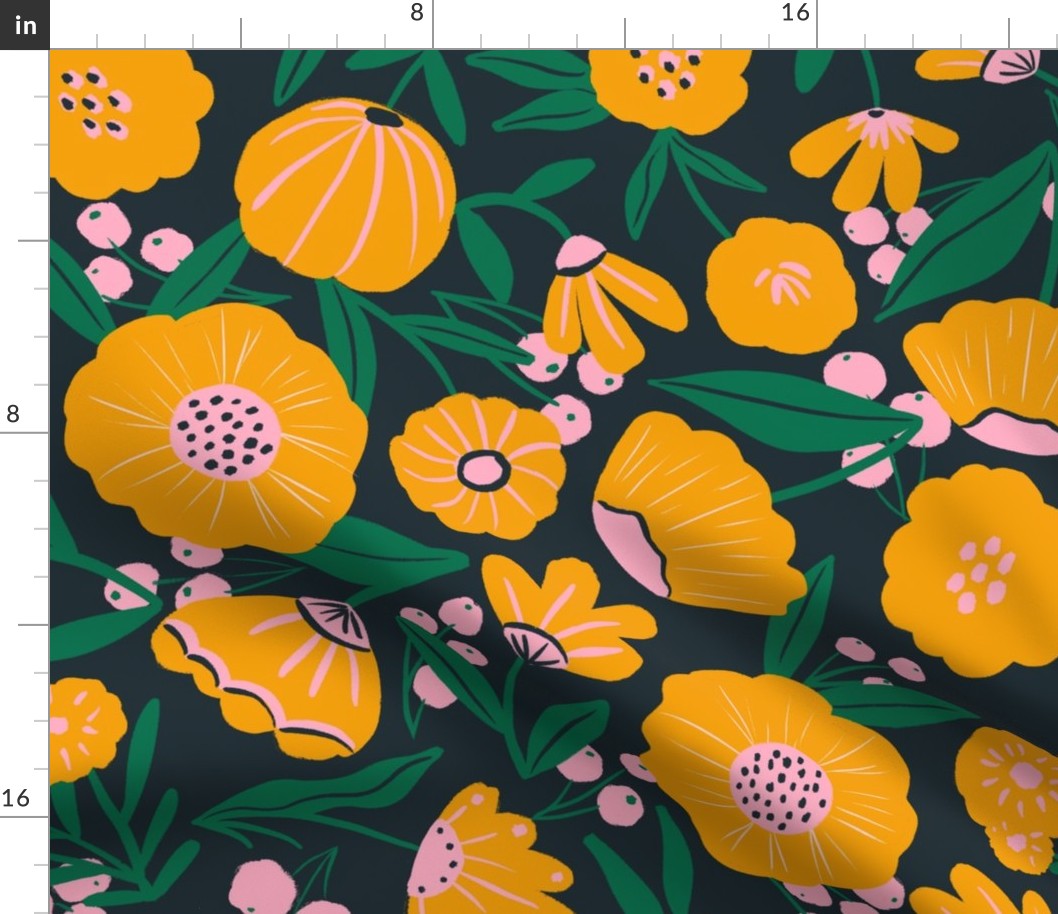 Sunshine floral- large scale