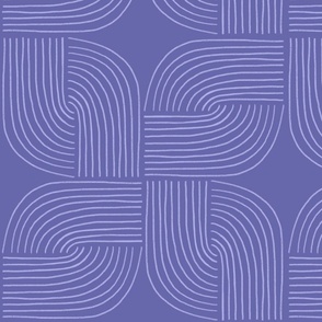 Entwined - Geo Lines Purple by Angel Gerardo - Jumbo Scale