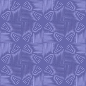 Entwined - Geo Lines Purple by Angel Gerardo