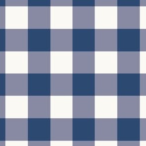 Gingham, Fall, Autumn, 3.5 inch, Ashleigh fish, blue, navy, dark blue, neutral, boho, check,