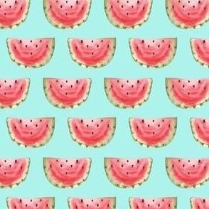 Watermelon, watercolor, mint green, bright, fruit, summer, spring, ashleigh fish, pink, cute,  girly, kids clothing