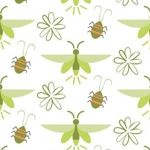 Bugs / green / white 