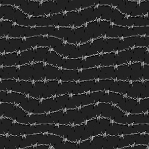 Barbed Wire Fabric, Wallpaper and Home Decor | Spoonflower