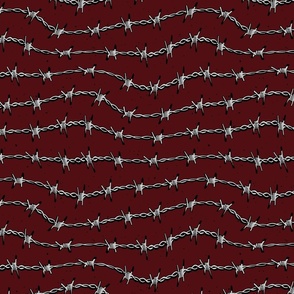 BARBED WIRE-RED