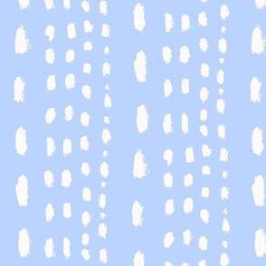 dot dot dash petal light blue and white  